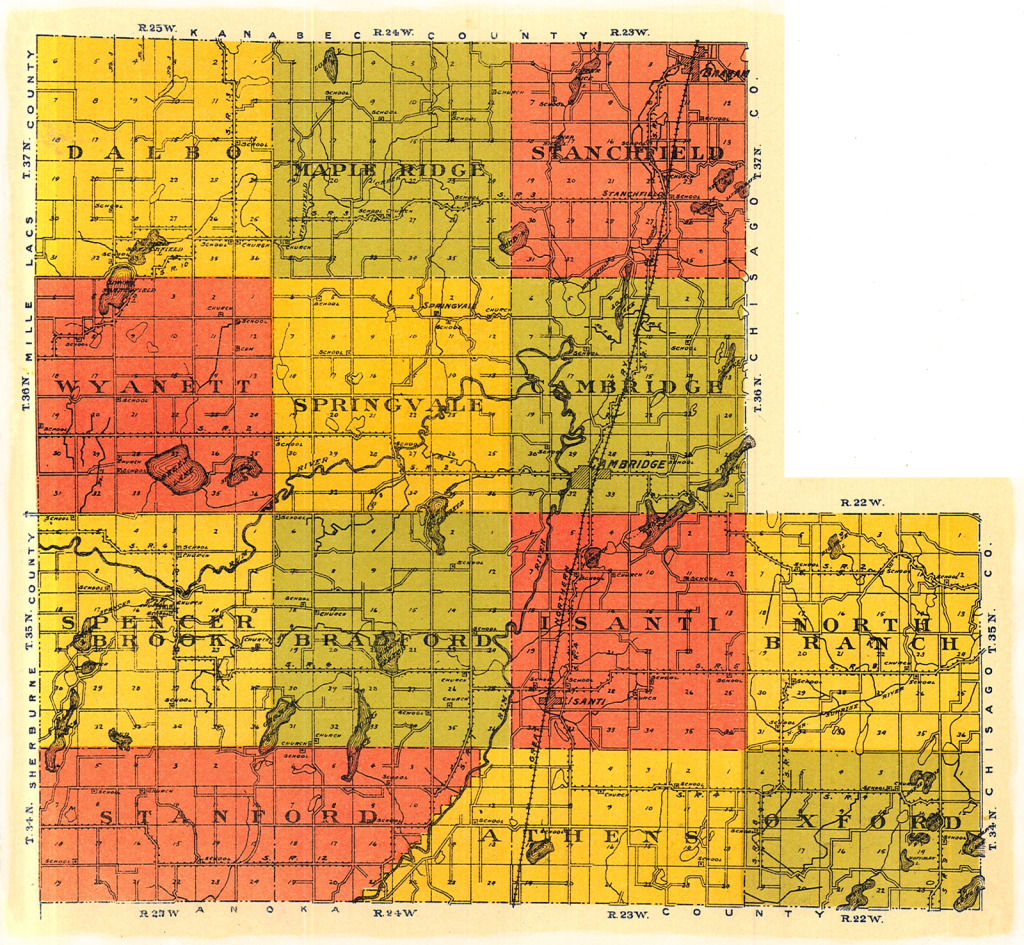 Plat Map Isanti County, MN